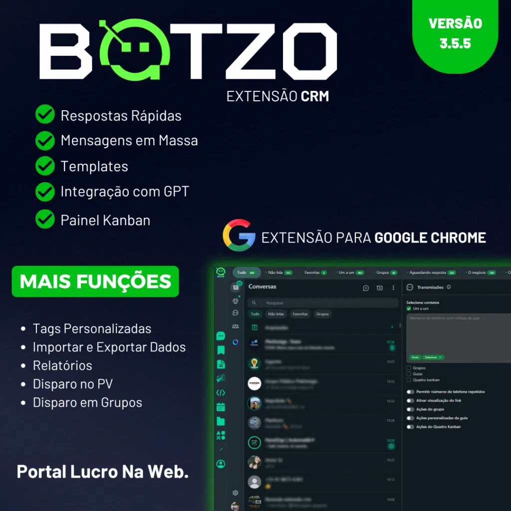 BOTZO – CRM para WhatsApp Web 2025 (Anual)